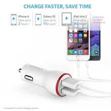 Anker PowerDrive 2 24W 2-Port Car Charger Micro - White