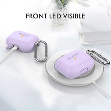 AhaStyle Full Cover Silicone Keychain Case for Airpods Pro - Lavender