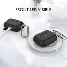 AhaStyle Full Cover Silicone Keychain Case for Airpods Pro - Black