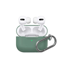 AhaStyle Full Cover Silicone Keychain Case for Airpods Pro - Midnight Green