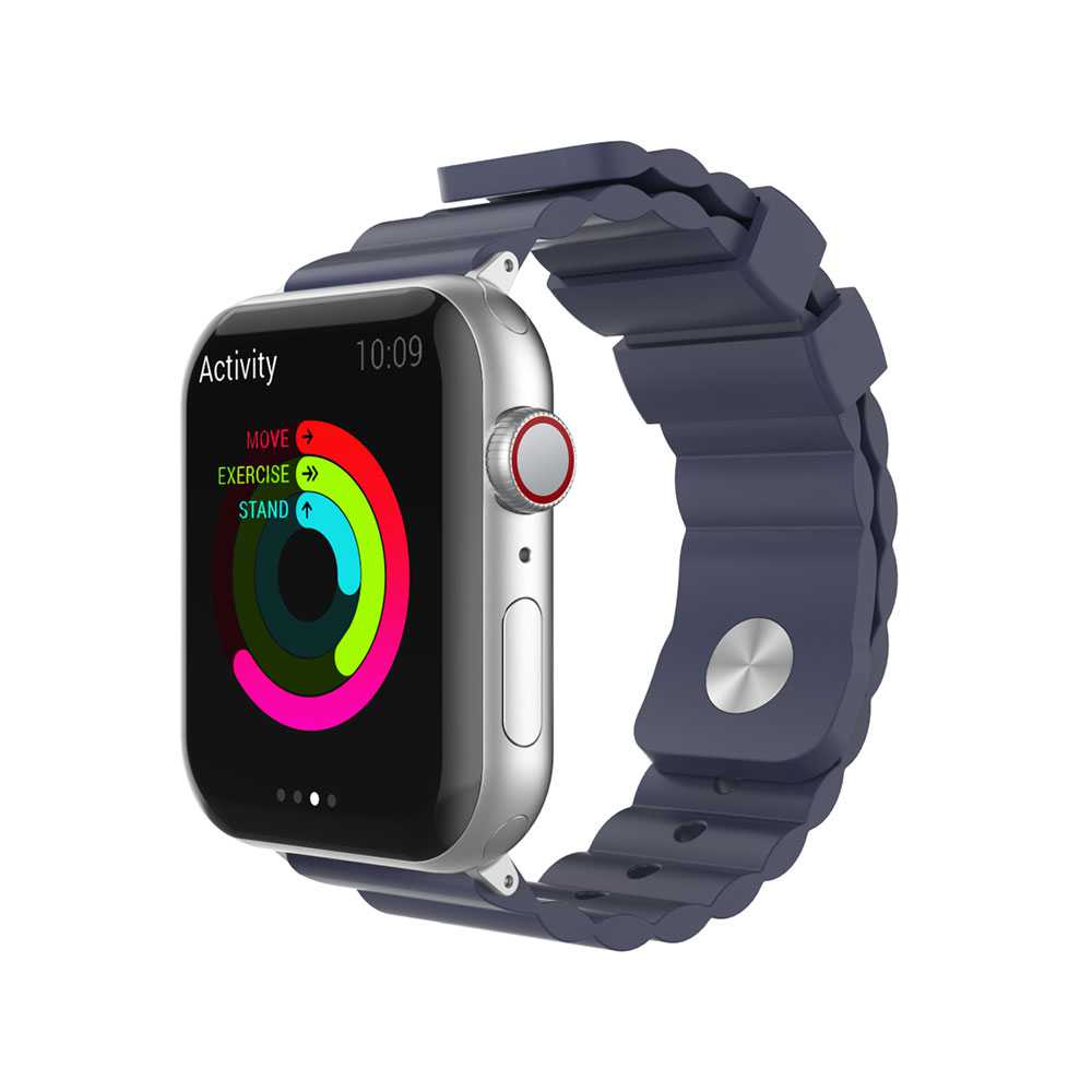 AhaStyle Rugged Design Premium Silicone Apple Watch Band 44mm - Navy Blue