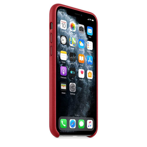 Apple iPhone 11 Pro Leather Case - Red
