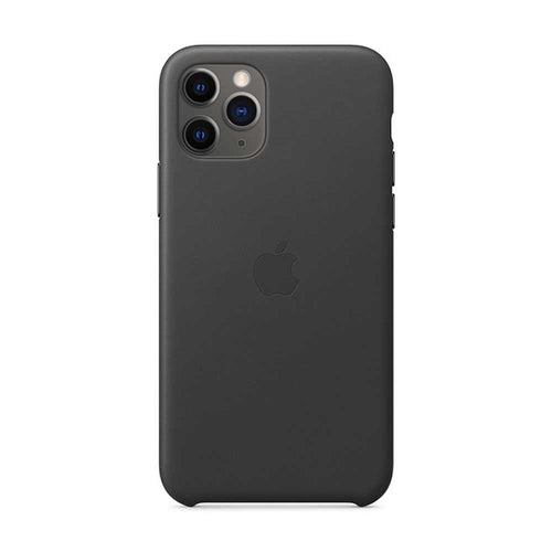 Apple iPhone 11 Pro Max Leather Case - Black