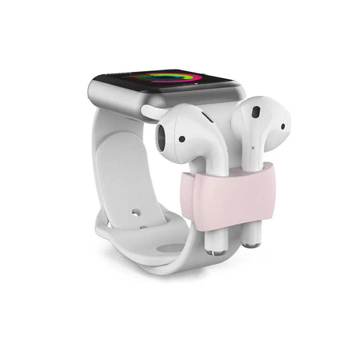 AhaStyle Silicone Watch Band Holder for Airpods - Pink