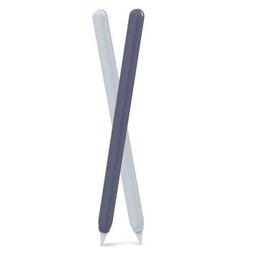 AhaStyle Silicone Apple Pencil Sleeve ( 2 Pack ) - Navy Blue / Light Blue