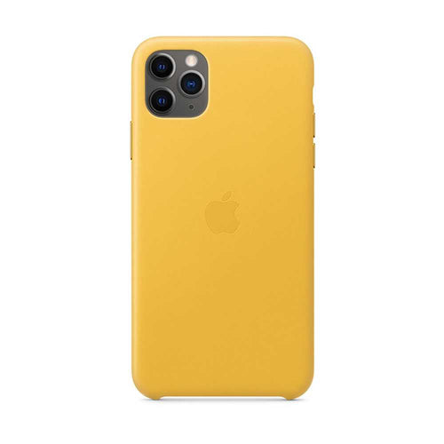 Apple iPhone 11 Pro Max Leather Case - Meyer Lemon