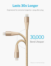 Anker PowerLine+ II Lightning Cable 3ft UN - Golden ( Offline )