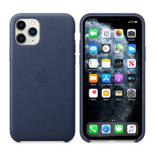 Apple iphone 11 Pro Max Leather Case - Midnight Blue