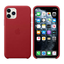 Apple iPhone 11 Pro Max Leather Case - Red