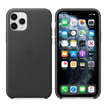 Apple iPhone 11 Pro Max Leather Case - Black