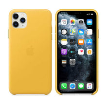 Apple iPhone 11 Pro Max Leather Case - Meyer Lemon