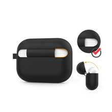 AhaStyle Full Cover Silicone Keychain Case for Airpods Pro - Black
