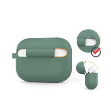 AhaStyle Full Cover Silicone Keychain Case for Airpods Pro - Midnight Green