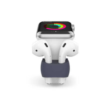 AhaStyle Silicone Watch Band Holder for Airpods - Navy Blue