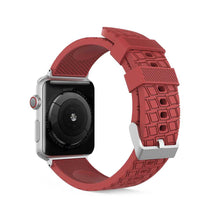 AhaStyle Tire Texture Premium Silicone Apple Watch Band 44mm - Red
