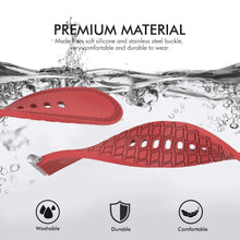 AhaStyle Tire Texture Premium Silicone Apple Watch Band 44mm - Red