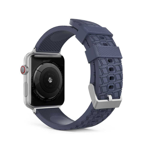 AhaStyle Tire Texture Premium Silicone Apple Watch Band 44mm - Navy Blue