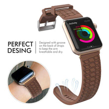 AhaStyle Tire Texture Premium Silicone Apple Watch Band 44mm - Dark Brown
