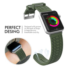 AhaStyle Tire Texture Premium Silicone Apple Watch Band 44mm - Green